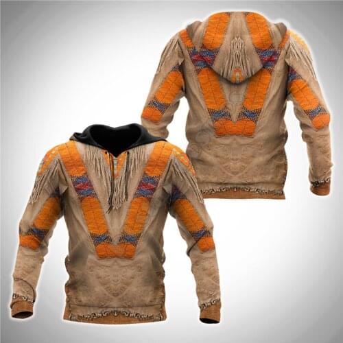 Premium Native Culture printed 3d hoodies Unisex Sweatshirt zipper hoodies women For men Pullover streetwear Cosplay costumes 06