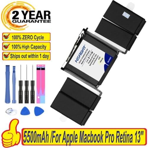 Top Brand 100% New 5500mAh A1819 Laptop Battery for Apple MacBook Pro 13'' A1706 for Macbook Pro 13'' Touch Bar 2016 Year