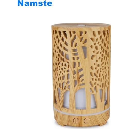 NMT-076 200ml Air Humidifier Essential Oil Aroma Diffuser Valentines Day gift Air Purifier Hollow Cylinder Dropshipping