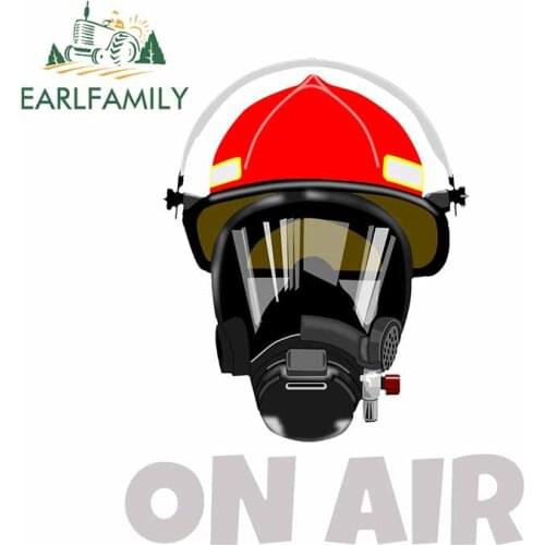 EARLFAMILY 13cm x 10.4cm for On Air Face Mask Helmet Car Stickers Sunscreen Decal Motorcycle Vinyl Material Decoration