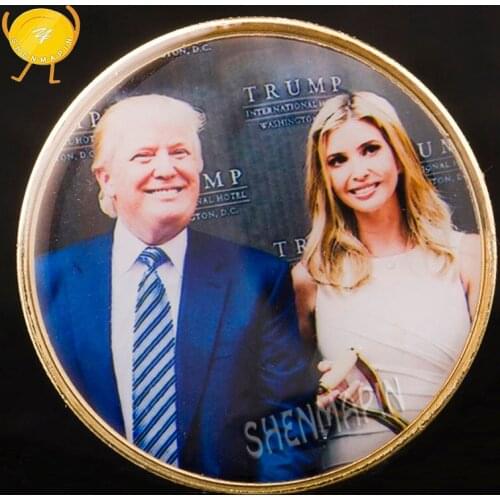 Ivanka Trump Commemorative Coin World Supermodel Sexy Gold Coins Collectibles 45th President Trump Liberty Challenge Coin