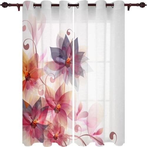 Living Room Curtains Flower Art Magnificent Home Decoration Curtains For The Room Kitchen Study Bathroom Window Valance Curtains