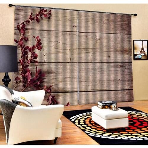 Woods curtains 3D Blackout Curtains For Living room Bedding room Drapes Cotinas para sala personality curtains