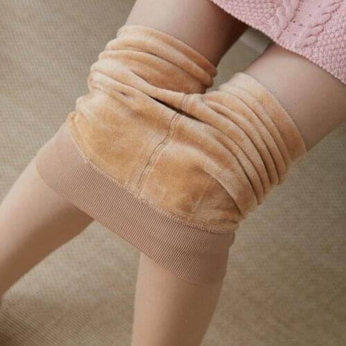 Casual Winter Warm Leggings Women High Waist Push Up Girl High Elastic Thicken Velvet Leggings Thermal Legging For Women