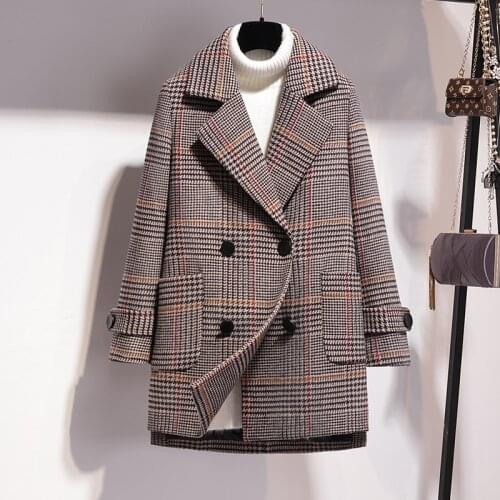 2019Hot ladies Jacket And Jjacket Spring Autumn Casual Tartan Coat Womens Suit wide Waist Solid Female Jacket plus Size S-3XL