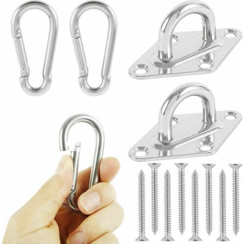 1000lb Capacity Heavy Duty Hammock Hanging Spring Hook +Matching Screws Kit Mount for Swing Hammock Chair Heavy Objects Stable