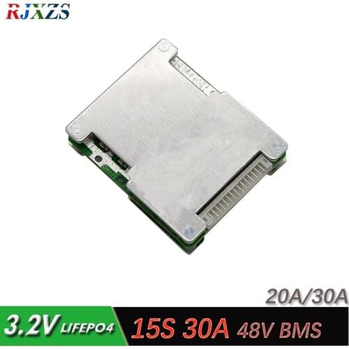 15S 30A LiFePO4 BMS/PCM/PCB battery protection board for 15 Packs 18650 Battery Cell w/ Balance w/Temp