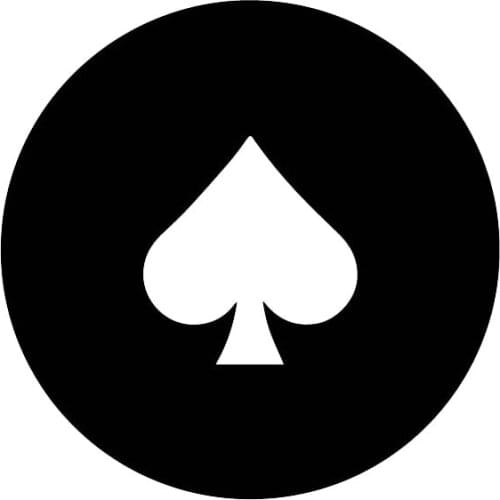 Car Stickers Funny Spades Fashion PVC Car Decoration Accessories Stickers Creative Waterproof Sunscreen Black/white,15cm*15cm