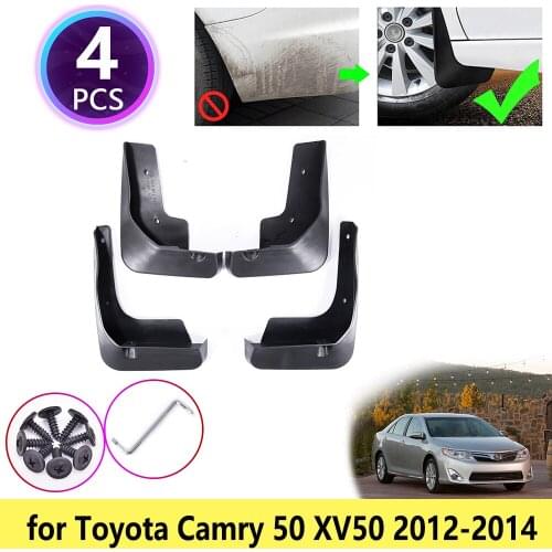 For Toyota Camry 50 XV50 Altis Aurion 2012 2013 2014 4Pcs/Set Mudguards Mudflap Fender Mud Flaps Splash Flap Guards Accessories