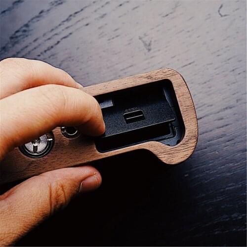 Walnut Wooden Wood Hand Grip Plate Bracket For FUJI XT30 FUJIFILM X T30