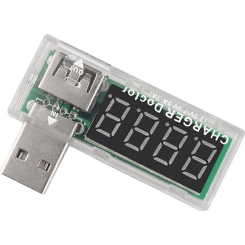 DC 3.5-7.0V 0-3A Power Detector USB Charger Doctor Mobile Battery Voltage Current Meter