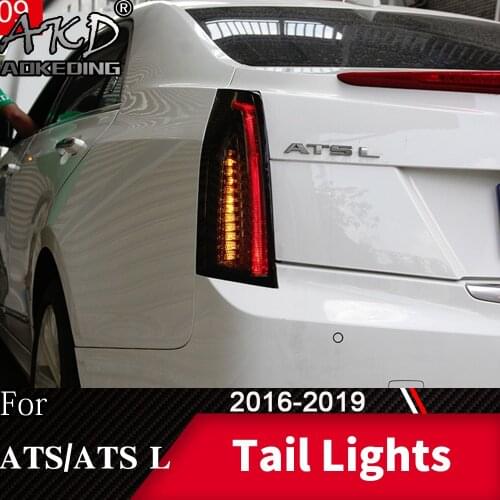 For Car Cadillac ATS Tail Lamp 2016-2020 LED Fog Lights Day Running Light DRL Tuning Car Accessories ATS L Tail Lights