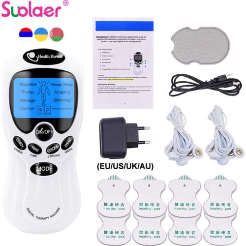 8Models Electric herald Tens Muscle Stimulator EMS Acupuncture Body Massage Digital Therapy Machine Electrostimulator HealthCare