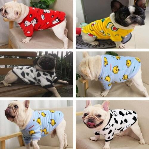 Fleece Clothes, Pet Dog Clothes for Small Medium Dogs, Cotton Hooded Sweatshirt, 2021 Hot Selling Warm Two-Legged Pet Jacket