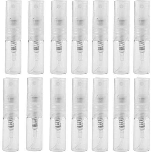 Hot YO-200Pcs/Lot 2ML Transparent Plastic Spray Bottle Small Cosmetic Packing Atomizer Perfume Bottles Atomizing Spray Liquid Co