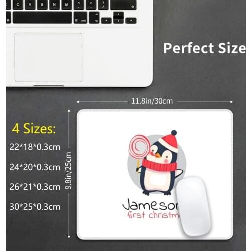 Jameson First Christmas Mouse Pad DIY Print Jameson Christmas Baby Newborn Christmas Name Jameson