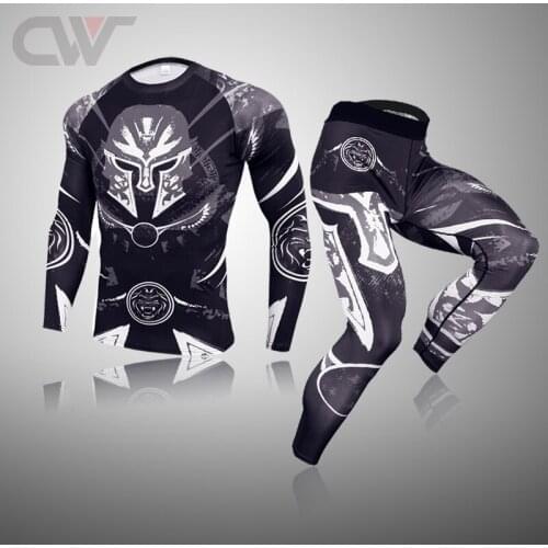 Mens Skiing Underwear Set Winter Thermal Underwear Running Tights suit Compressed Underwear Workout Clothes High Quality