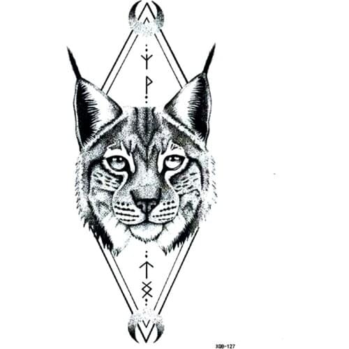 Cat Waterproof Temporary Tattoos Men Tattoo Body Art Cute Animals Henna tattoo Sleeves Tatoo Sticker