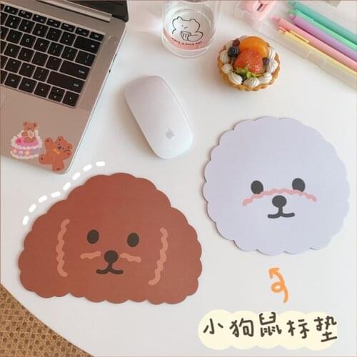 Cute Cartoon Puppy Mouse Pad Student Computer Mouse Non-slip Notebook Pad Office Keyboard Protection Pad Table Pad Rubber