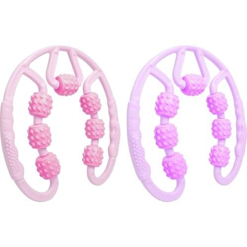 Seven-wheel Ring Muscle Massage Roller Fascia Roller & Massager For Neck Arm Leg Limbs Yoga Pilates Exercise Relieve Fatigue