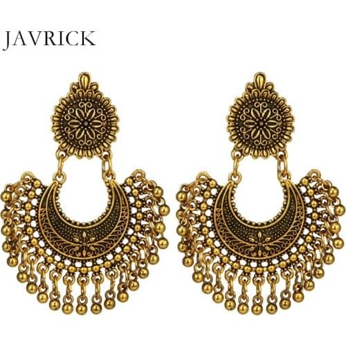 Metal Tassel Jhumka Indian Ethnic Bollywood Dangle Earrings Fashion Jewelry Dangle Earring Jewelry Women Ear Jewelry Gift