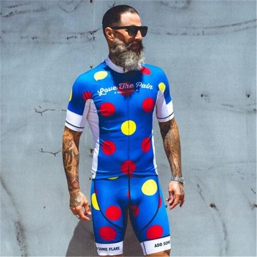 2020 Love The Pain Men Summer Cycling Jersey Set Bicycle Shirts Shorts Suits competition cycle Clothing Ropa Ciclismo Maillot