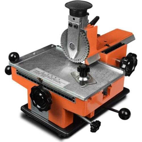 Small Desktop Marking Machine Metal Nameplate Mosaic Engraved Word Instrument Aluminum Stainless Steel Bronze Medal PVC Plastic