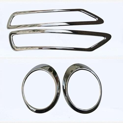 FRONT REAR ABS chrome fog lamp cover FOR FORESTER 2009 10-12 car-styling plastic plating fog light trim decorat protect stickers