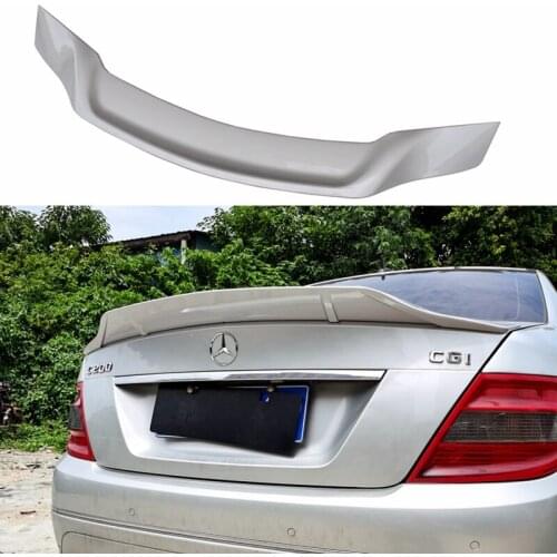 Suitable for Mercedes-Benz W204 sedan 4doors C350 C63 Suitable for AMG cars 2007-14 Type R trunk spoiler with bright black paint