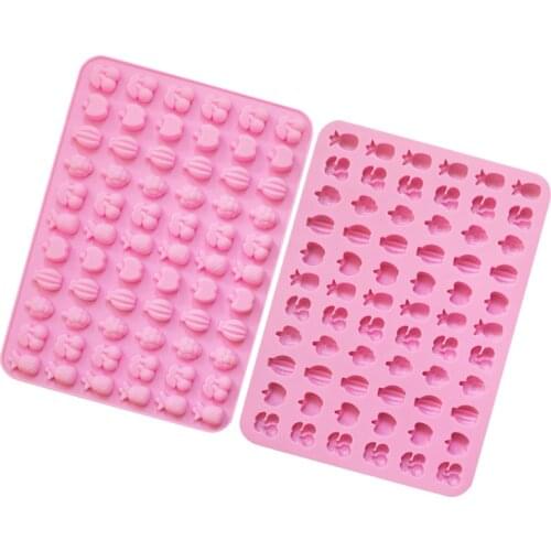 66 cavity fruits chocolate silicone mold fondant tool candy Eco-Friendly