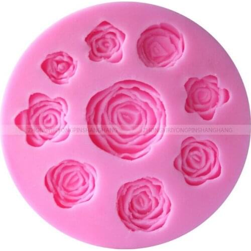 Baking Tool Rose Shape Cake Decorated Silicone Mold C007