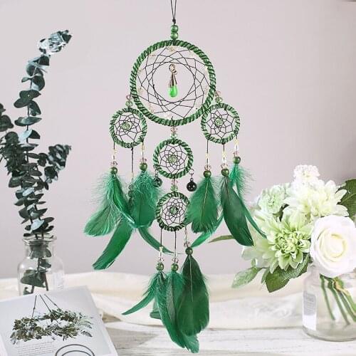 Nordic kids room decoration nordica hogar dream catcher attrape reve Green nordic wind chimes scandinavian girls room decor atra