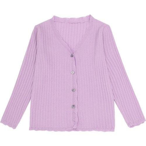Sweater Cardigan Age For 4 - 14 Years Teenage Girls Long Sleeve Knit Tops 2021 New Arrival Fall Winter Children Warm Clothes