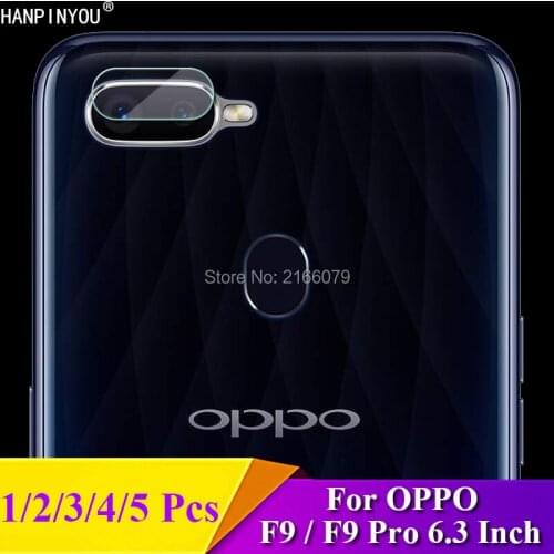 1/2/3/4/5 Pcs/Lot For OPPO F9 / F9 Pro 6.3" Rear Camera Lens Protective Protector Cover Soft Tempered Glass Film Guard