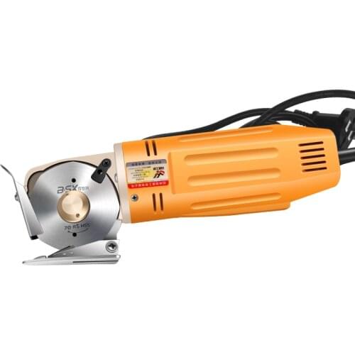 170W Industrial electric scissors,70mm round blade tailor electric cutter for cloth fabric apparel textile cutting machine