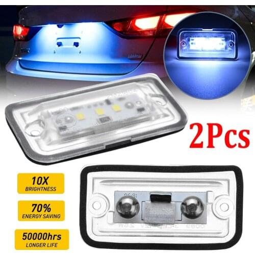 2x 18-SMD LED License Plate Lights for Mercedes Benz SL-Class R230 CLK-Class W209 C209 A209 Car-Styling