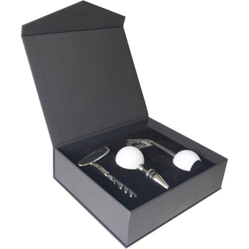 3Pcs Home Kitchen Bar Novelty Golf Ball Club Wine Beer Bottle Opener Stopper Sealer Plug Corkscrew Cap Puller Set with Gift Case