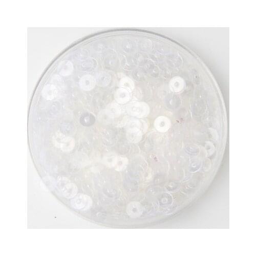 50g/lot 5mm Transparent Sequins Loose Flat Round Bridal DIY Accessories Transparent New Arrival Confetti