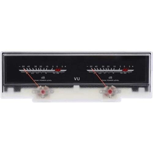 Promotion! Double Pointer VU Meter Stereo Audio Amplifier Board DB Sound Audio Level Indicator Tester Adjustable Backlight