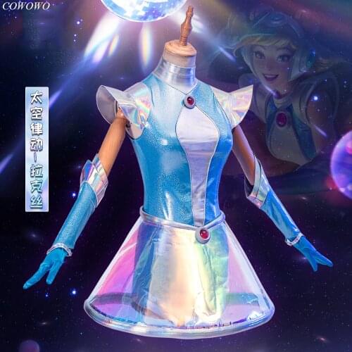 Anime! Game LOL Lux The Lady of Luminosity Space Rhythm Uniform Cosplay Costume Halloween Party Role Play Outfit Women 2021 NEW