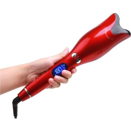 Automatic Hair Curler Ceramic Infrared Heating Auto Rotating LCD Display Curling Iron Women Multifunctional Styling Tool