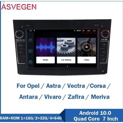 7" Android 10 Car Radio Player GPS Navigation For Opel Astra Vectra Corsa Antara With Carplay HIFI MP5 Auto Multimedia Stereo