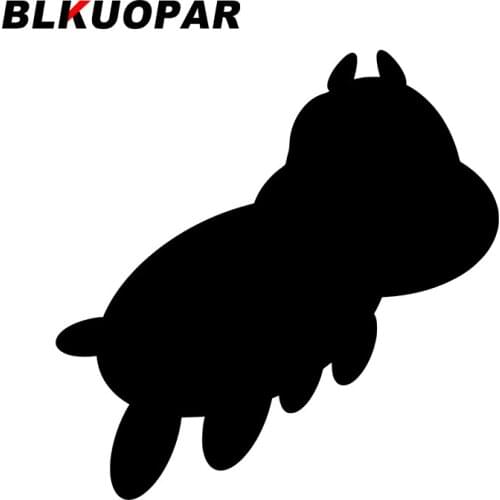 BLKUOPAR for Hippo Car Stickers Cartoon Creative Decals Occlusion Scratch Cute Motorcycle Windshield Decor Vinyl Car Wrap