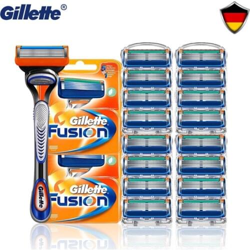 Original Fusion 5 Gillette Razor Blades Mens Shaver Razor Face Shaver With Replaceable Blades For Men Shave Cassettes New Hot