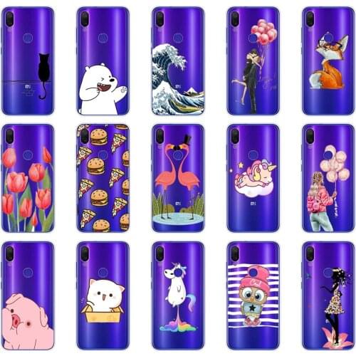 Case for Xiaomi Mi Play Cover silicon cover for MiPlay Case Pattern Cat Bag on Xiaomi Mi Play Phone Cases bumper butterfly