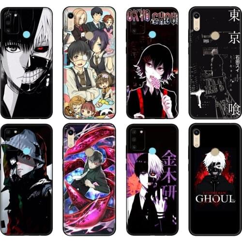 Black tpu Case For Huawei Honor 8a Prime 8s Prime 9 Lite honor 9A 9C 9X Premium 9x Pro 9S Case Cover Tokyo ghoul Anime