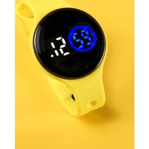 LED Screen Display Kids Digital Watch Candy Color Bracelet Environmentally Friendly Materials For Children Kids Best Gifts