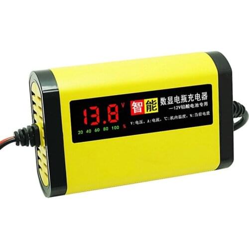 Car And Motorcycle 30W 12V 2A Digital Display Battery Charging EU Plug