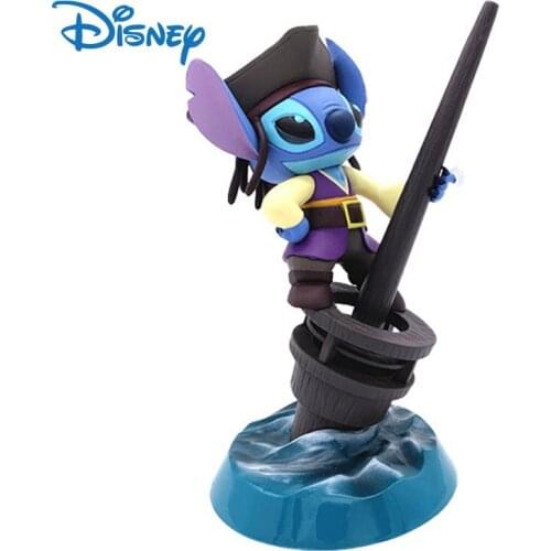 Kawaii Lilo And Stitch Figure Toy Disney Doll Figurine Cute Anime Stationery Desk Decorations ChildrenS Toys For Boy Girl Gift