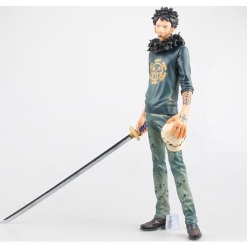 26CM ONE PIECE Anime Characters Trafalgar Law Surgery Doctors Statue PVC Action Figure Dolls Classic Model Toy Childrens Gifts